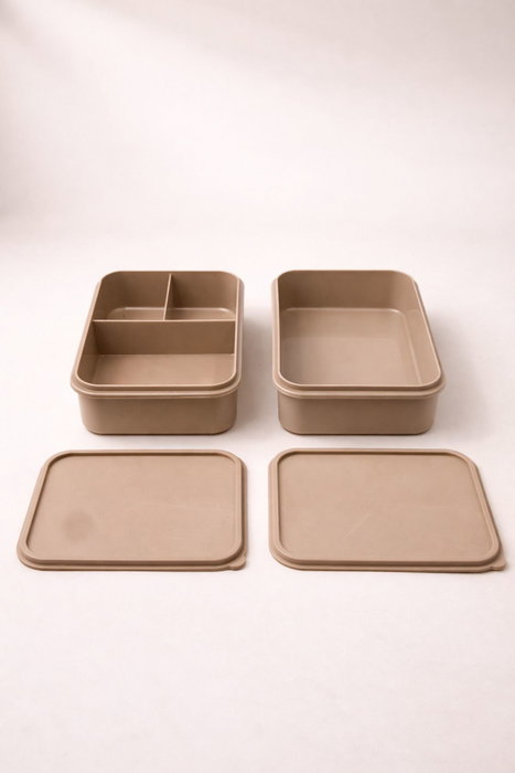 Hermia Juego de 6 Cajas de Almacenamiento Gris BU0055
